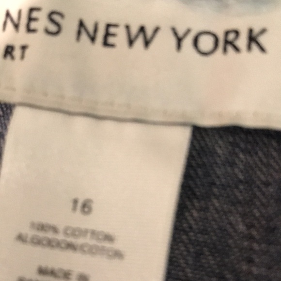 Jones New York Denim Skirt Womens 16 Blue Jean Paneled Fit Flare Boho Modest - Picture 5 of 8